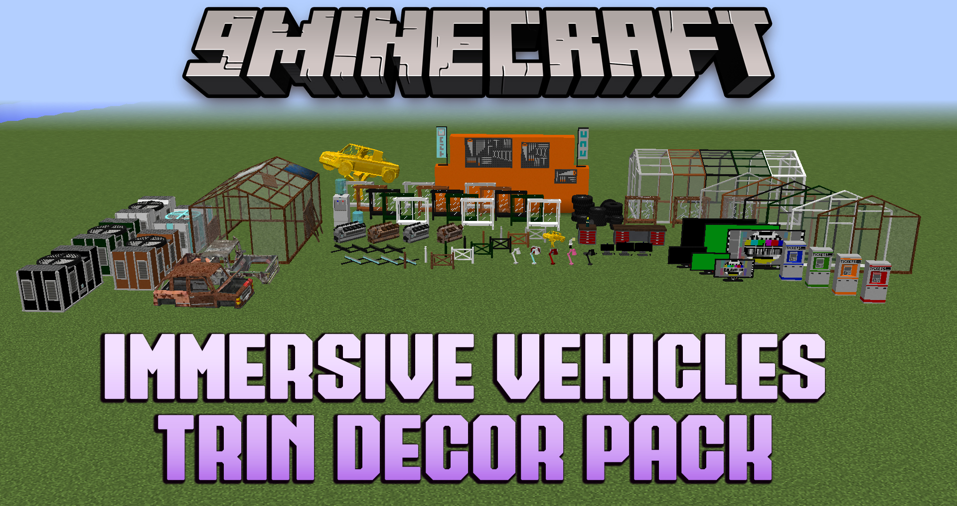 Immersive Vehicles Trin Decor Pack Mod (1.16.5, 1.12.2) - Decorations, Interiors 1