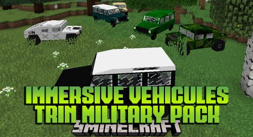 Immersive Vehicules Trin Military Pack Mod (1.12.2) – Military Cougar, Hummer Thumbnail