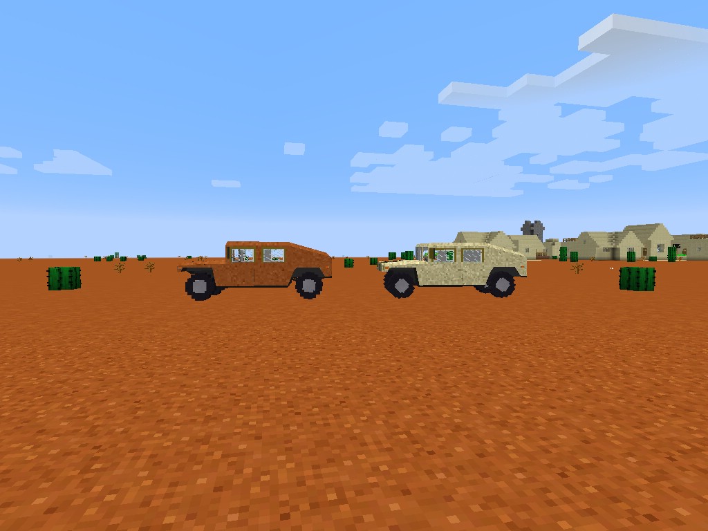 Immersive Vehicules Trin Military Pack Mod (1.12.2) - Military Cougar, Hummer 2