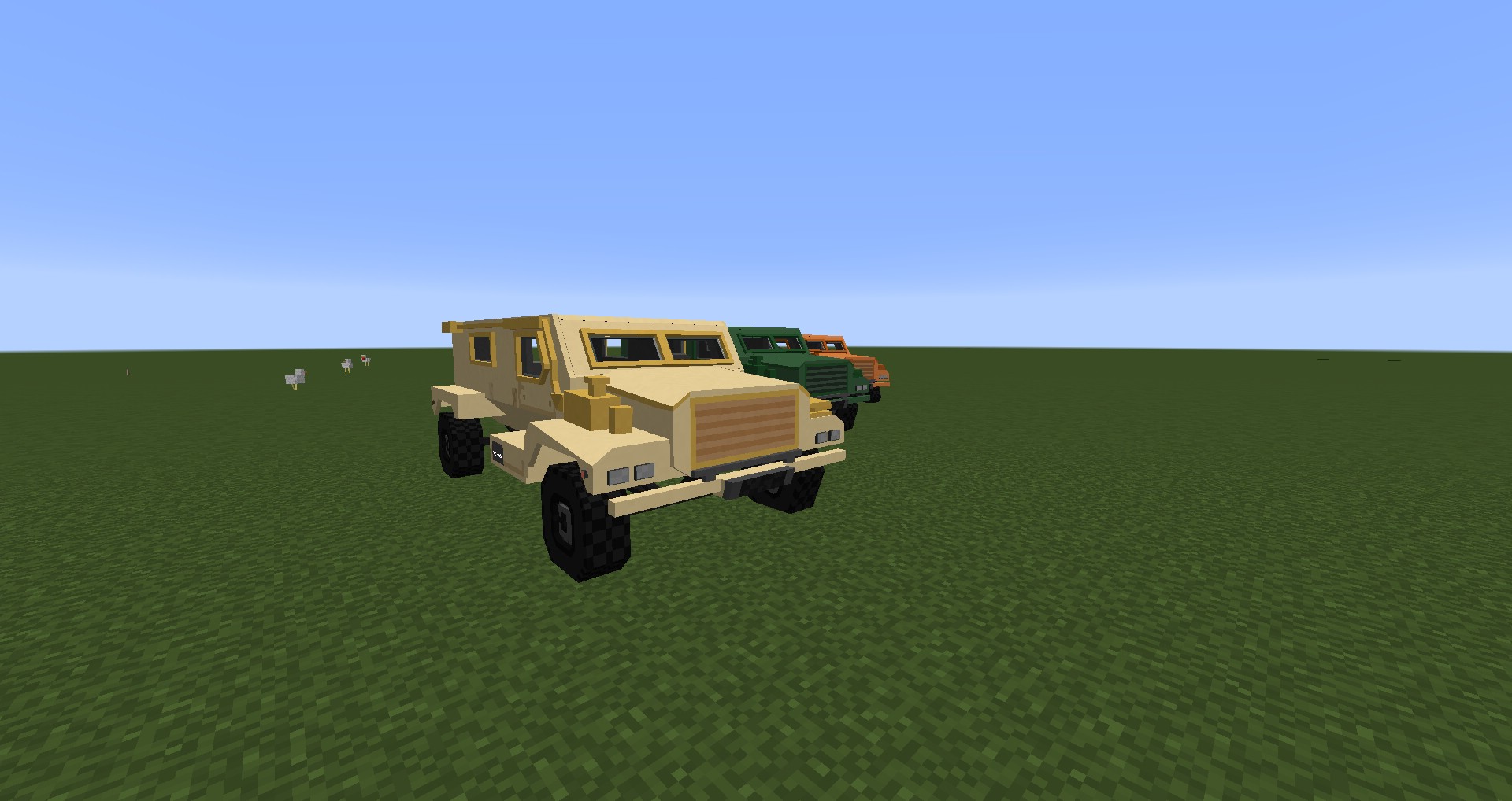 Immersive Vehicules Trin Military Pack Mod (1.12.2) - Military Cougar, Hummer 7