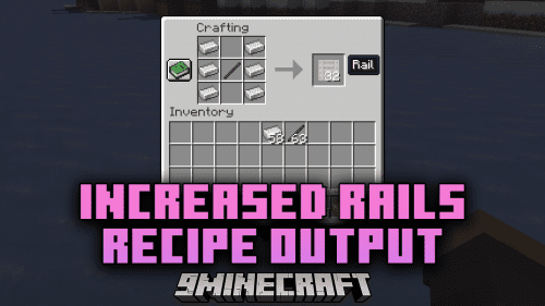 Increased Rails Recipe Output Mod (1.21.1, 1.20.1) – Efficient Rail Crafting Thumbnail