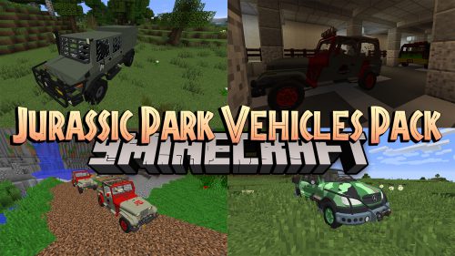 Jurassic Park Vehicles Pack Mod (1.12.2) – A Lost World Vehicles Thumbnail