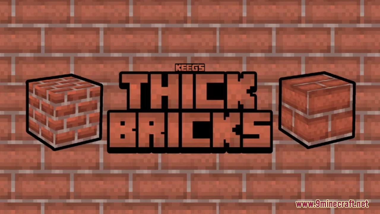 Keeg's Thick Bricks Resource Pack (1.21.1, 1.20.1) - Texture Pack 1