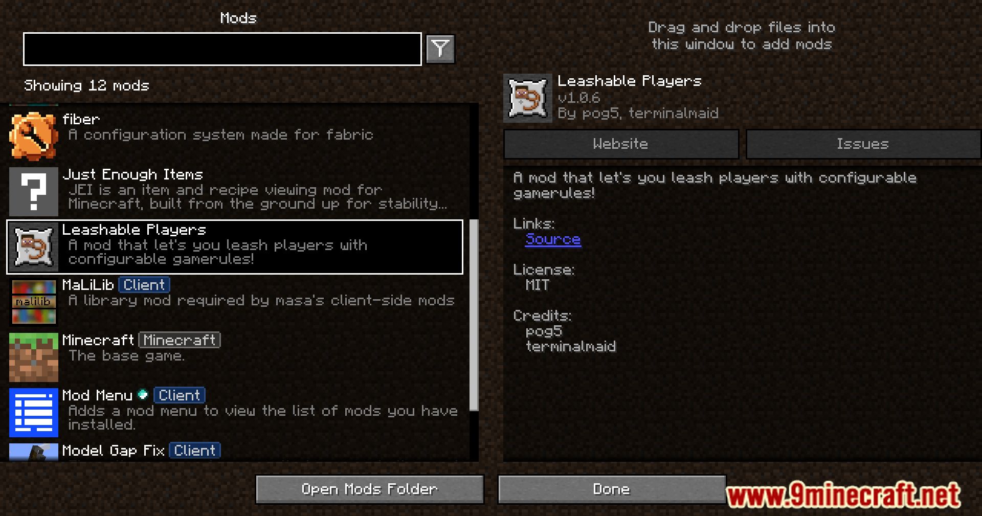 Leashable Players Mod (1.21.1, 1.20.1) - Leash Your Friends 2