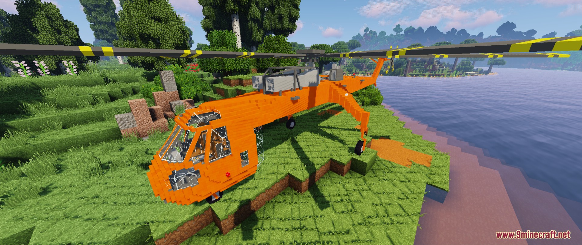 Liquid's Vehicle Pack Mod (1.12.2) - Helicopter, Batmobile, Skycrane, Kei Truck 12