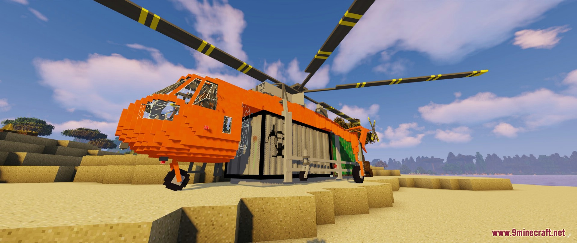 Liquid's Vehicle Pack Mod (1.12.2) - Helicopter, Batmobile, Skycrane, Kei Truck 23