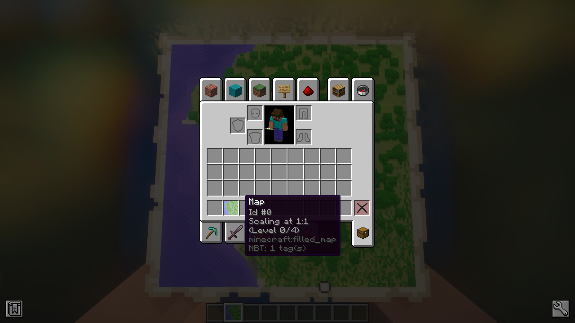 Map In Slot Mod (1.21.1, 1.20.1) - Render Maps In Inventory Slots 4