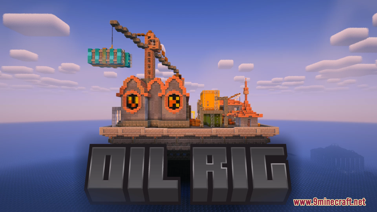 Minecraft Oil Rig Map (1.21.1, 1.20.1) - Industrial Engineering Recreation 1