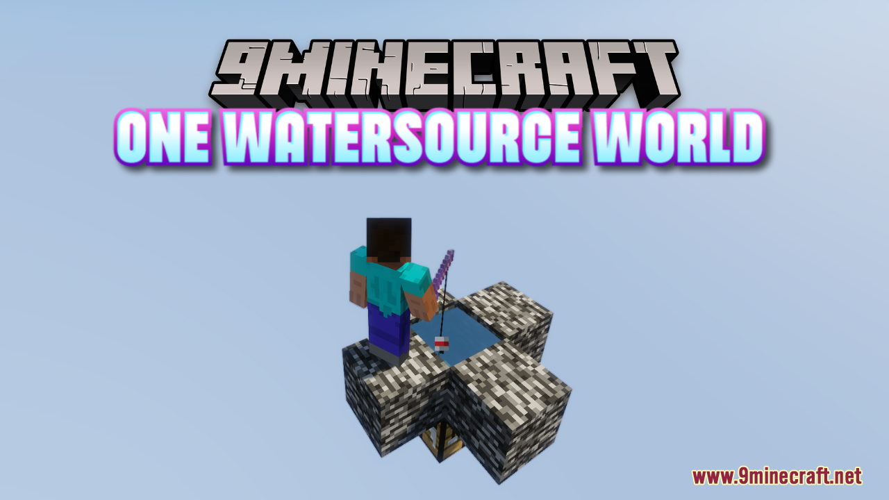 One Watersource World Map (1.21.1, 1.20.1) - Fish To Live 1