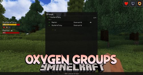 Oxygen Groups Mod (1.12.2) – The Ability to Join Groups for Joint Activities Thumbnail