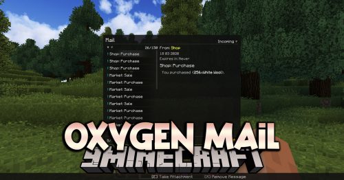 Oxygen Mail Mod (1.12.2) – Sending Letters, Money Transfers Thumbnail