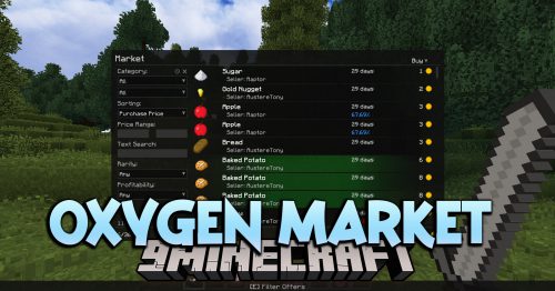 Oxygen Market Mod (1.12.2) – Global Market for Players to Buy and Sell Items Thumbnail