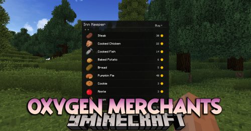 Oxygen Merchants Mod (1.12.2) – Custom Merchants Creation Thumbnail