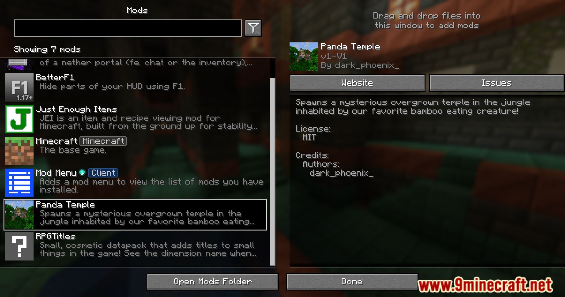 Panda Temple Mod (1.21.1, 1.20.1) - Uncover Hidden Treasures 2