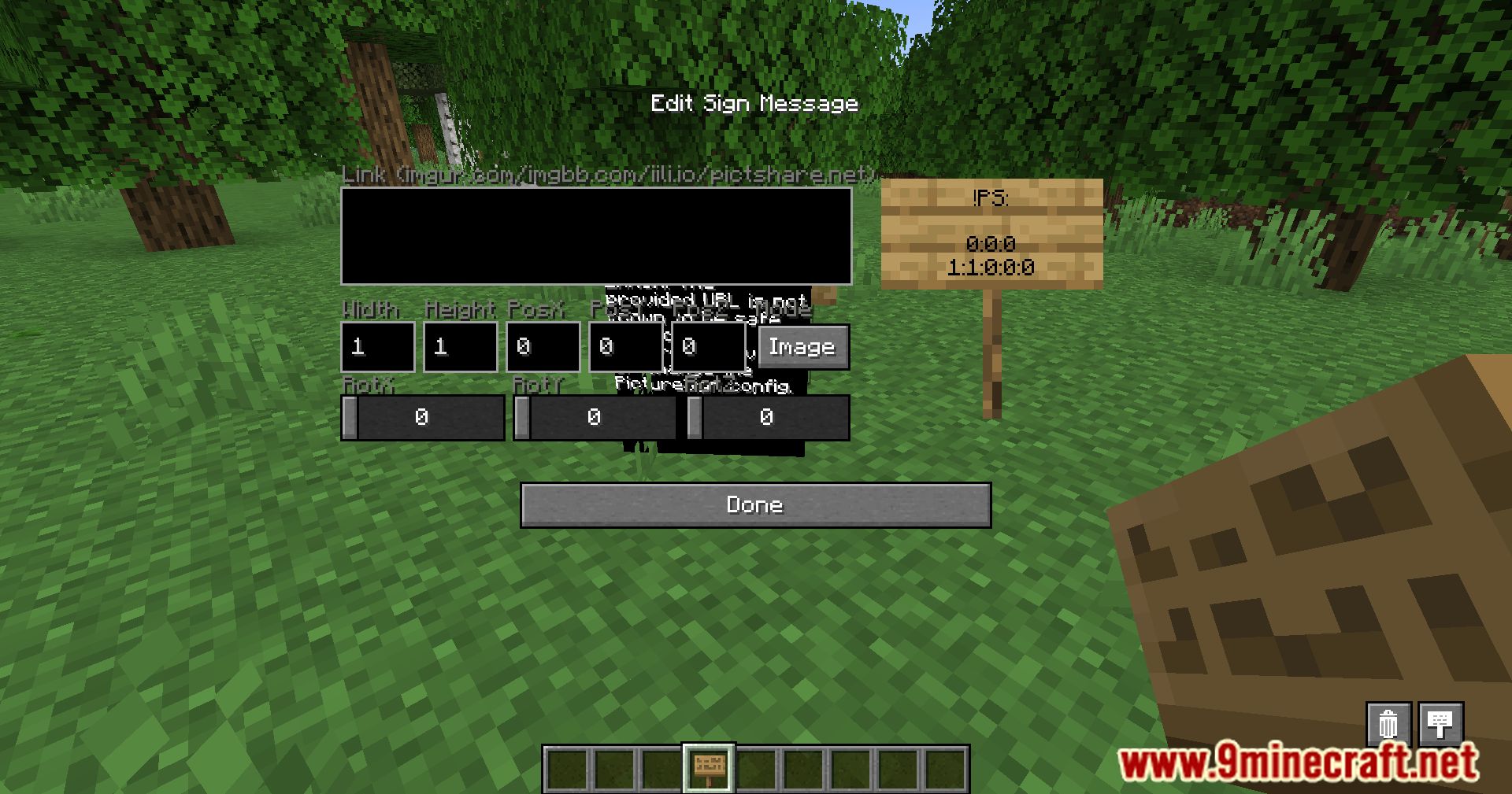 PictureSign Mod (1.21.1, 1.20.1) - How To Display GIFs And Videos On Signs 4