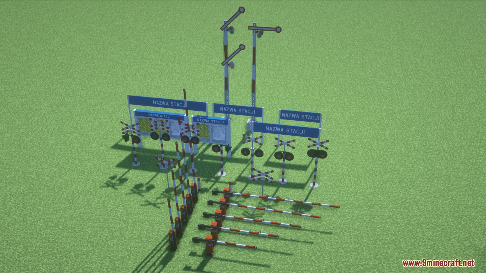 Miszko's Polish Trackside Decor Pack Mod (1.12.2) - Crossing Signals, Gates 10