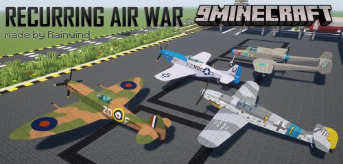 Recurring Air War Pack Mod (1.16.5, 1.12.2) – Classic Military Aviation Reimagined Thumbnail