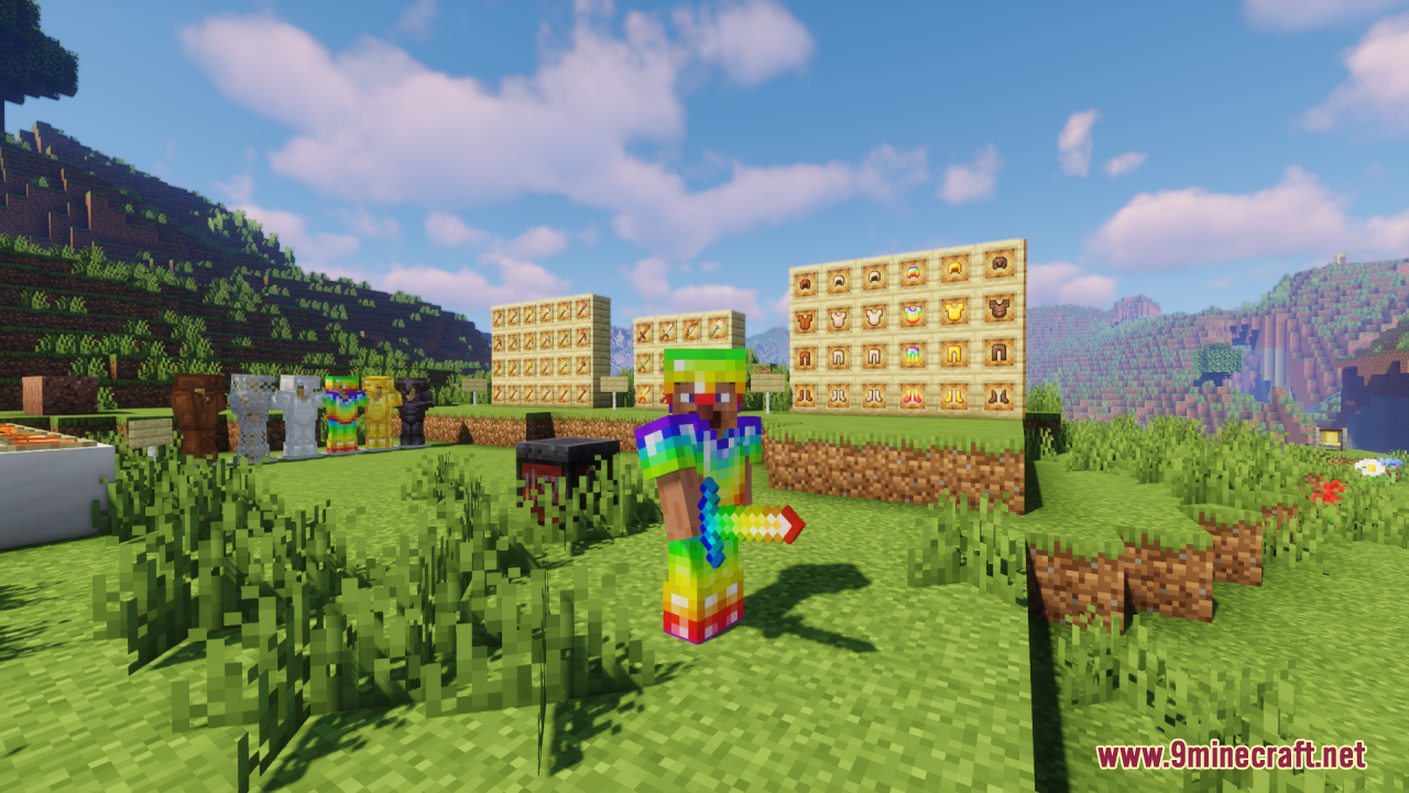 Sarah's Rainbow Diamonds Resource Pack (1.21.1, 1.20.1) - Texture Pack 7