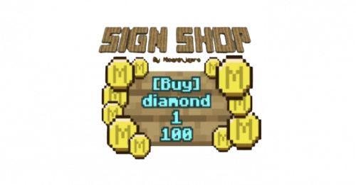 Sign Shop Addon (1.21) – MCPE/Bedrock Mod Thumbnail