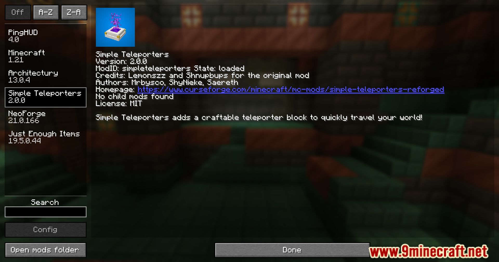 Simple Teleporters Reforged Mod (1.21.1, 1.20.4) - Enhancing World Travel 2