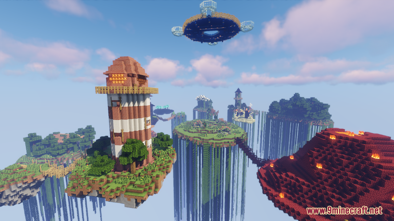 Sky Fights Map (1.21.1, 1.20.1) - Fight Among The Clouds 8