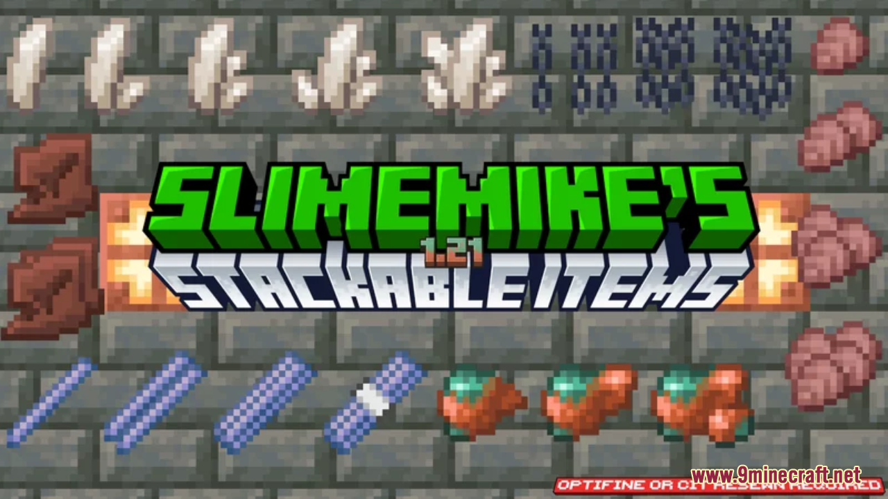 Slimemike's Stackable Items Resource Pack (1.21.1, 1.20.1) - Texture Pack 1