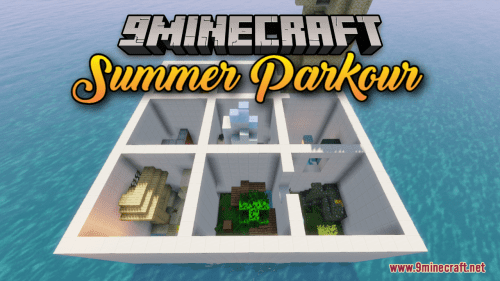 Summer Parkour Map (1.21.1, 1.20.1) – Jumping In The Sun Thumbnail