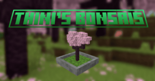 Thini’s Bonsais Addon (1.21) – MCPE/Bedrock Mod Thumbnail