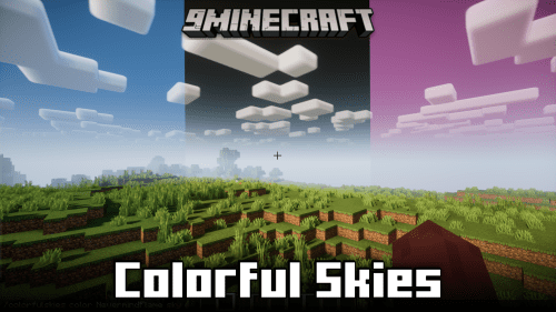 Colorful Skies Mod (1.21.1, 1.20.1) – Change Color Of Sun, Sunset, Moon, Clouds & Sky Thumbnail