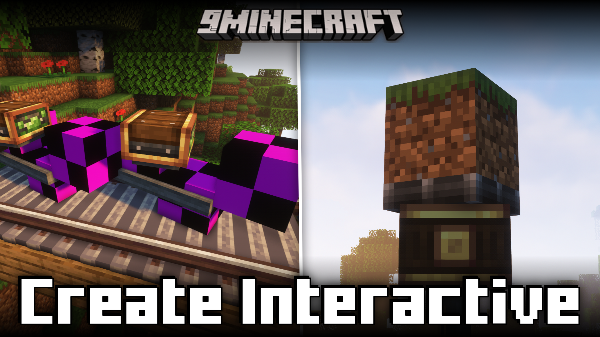 Create: Interactive Mod (1.20.1, 1.19.2) - Train Derailment & Interactive Contraptions 1