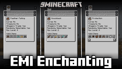 EMI Enchanting Mod (1.21.1, 1.20.1) – Basic Enchantment Information Add-On For EMI Thumbnail