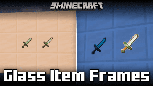 Glass Item Frames Mod (1.21.1, 1.21) – Invisible Glass Frames Thumbnail