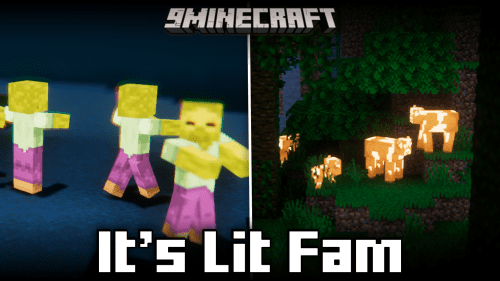 It’s Lit Fam Mod (1.21.1, 1.20.6) – Makes Mobs And Entities Glow Thumbnail