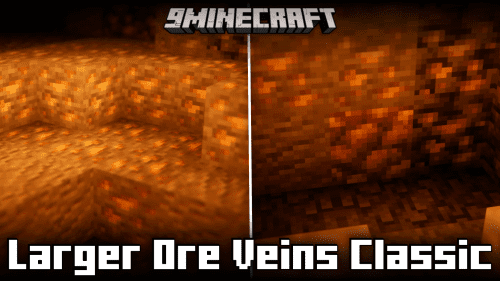 Larger Ore Veins: Classic Mod (1.21.1, 1.21) – Increased Ore Blob Size Thumbnail