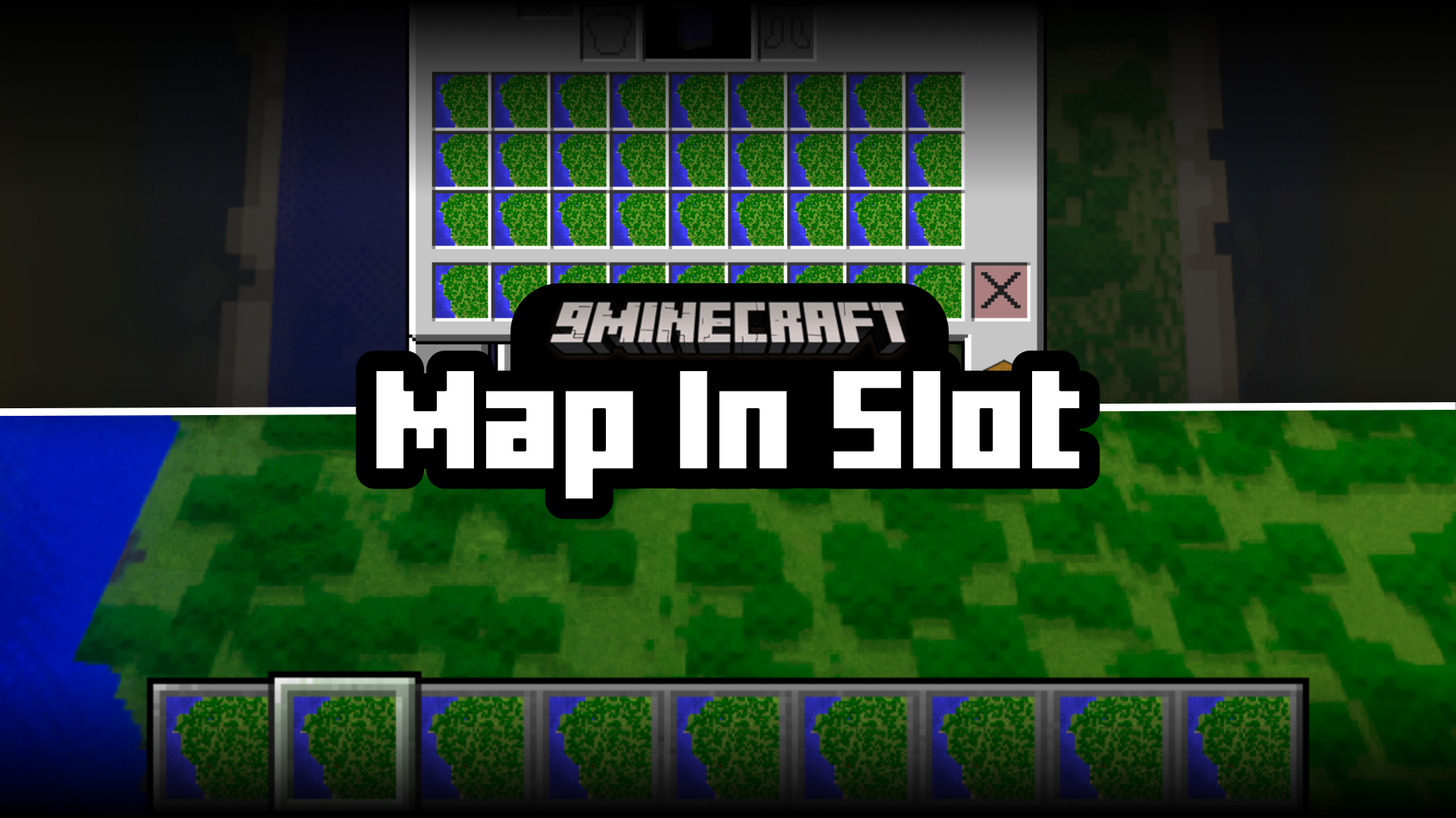 Map In Slot Mod (1.21.1, 1.20.1) - Render Maps In Inventory Slots 1