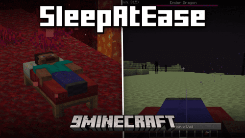 Sleep At Ease Mod (1.21.1, 1.20.1) – Sleep In The Nether & The End Thumbnail