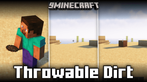 Throwable Dirt Mod (1.21.1, 1.21) – Throw And Place Dirt Blocks Thumbnail