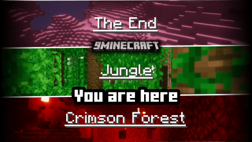 You Are Here Mod (1.21.1, 1.20.6) – Shows Title Overlays Upon Entering A New Biome Thumbnail