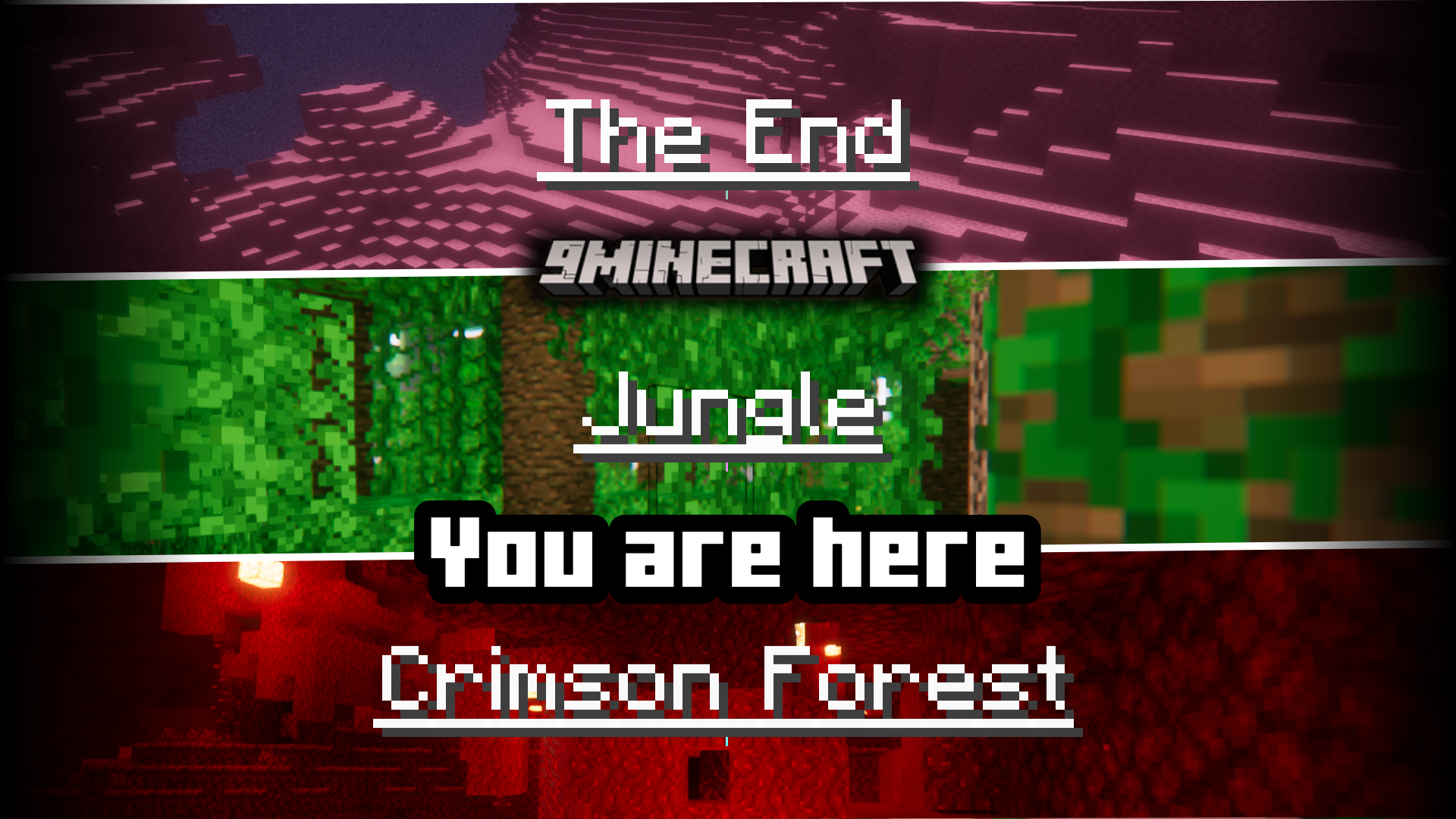 You Are Here Mod (1.21.1, 1.20.6) - Shows Title Overlays Upon Entering A New Biome 1