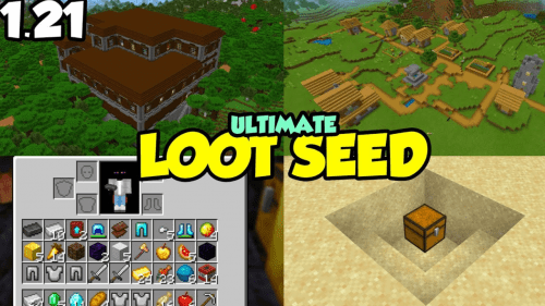 Top 3 Best Loot Seeds For Minecraft (1.21.1, 1.21) – Java Edition Thumbnail