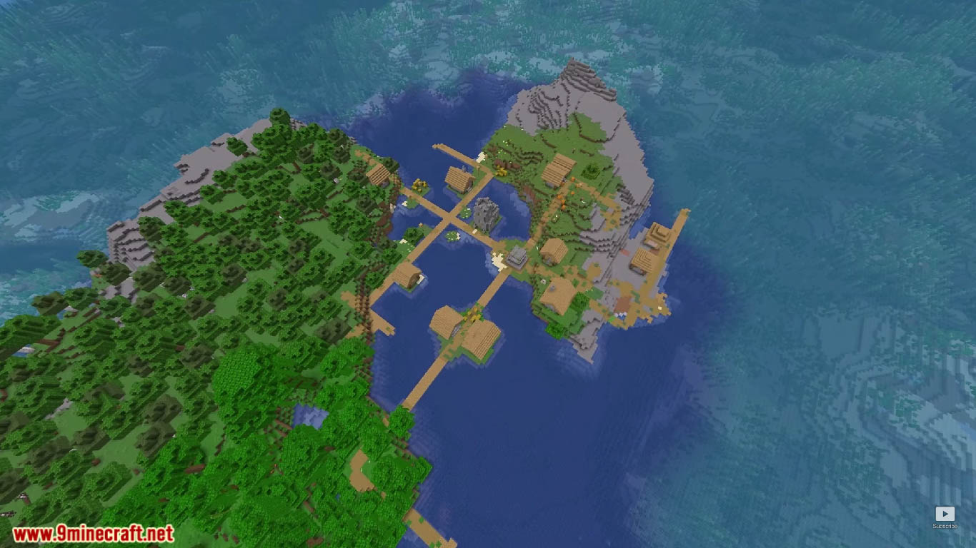Top 3 Great Village Island Seeds For Minecraft (1.21.4, 1.21.1) - Java/Bedrock Edition 3