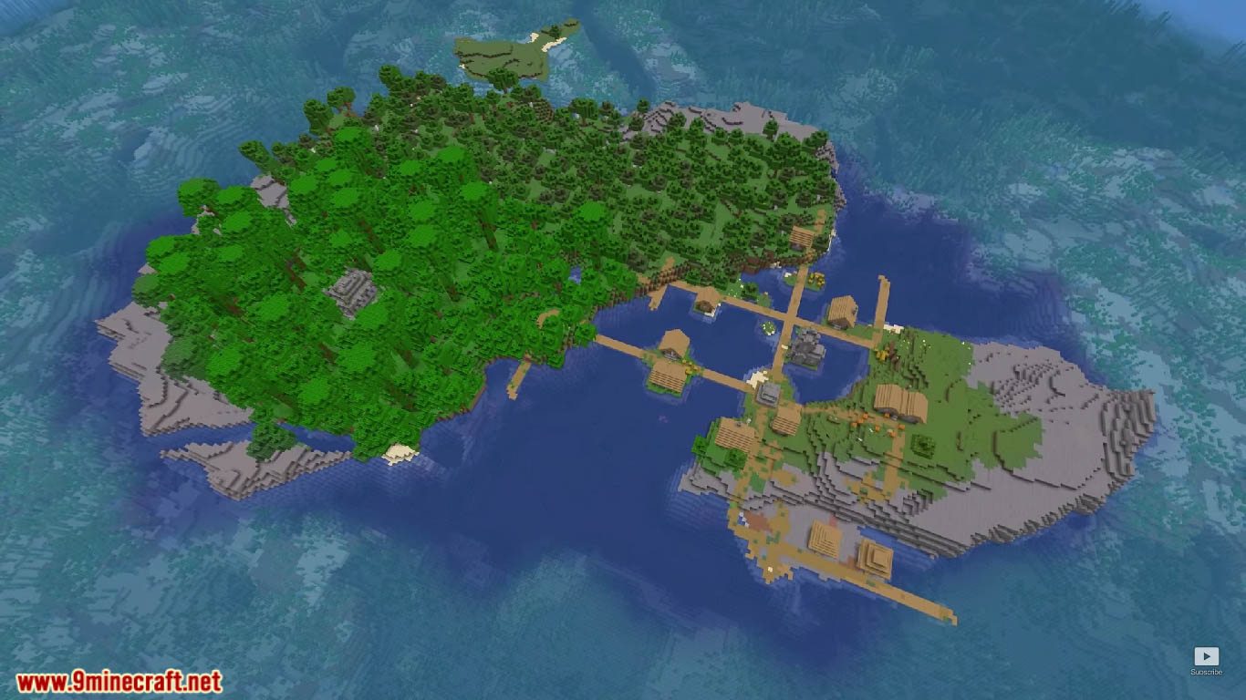 Top 3 Great Village Island Seeds For Minecraft (1.21.4, 1.21.1) - Java/Bedrock Edition 4