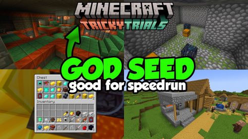 Top 3 Minecraft God Seeds Good For Speedrun (1.21.3, 1.21.1) – Java Edition Thumbnail