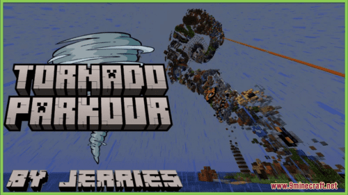 Tornado Parkour Map (1.21.1, 1.20.1) – Rise To The Top Thumbnail