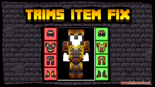 Trims Item Fix Resource Pack (1.21.1, 1.20.1) – Texture Pack Thumbnail