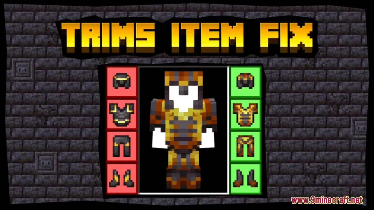 Trims Item Fix Resource Pack (1.21.3, 1.20.1) - Texture Pack 1