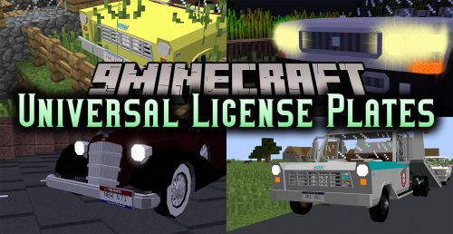 Universal License Plates Pack Mod (1.12.2) – Personality to Your Vehicle Thumbnail