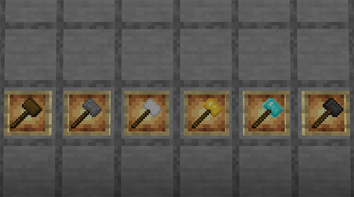 Vanilla Hammers Addon (1.21) - MCPE/Bedrock Mod 2