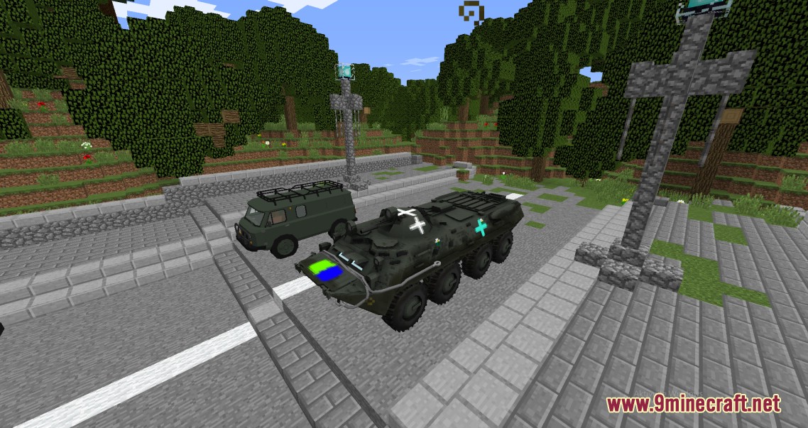 Zroskyan Ordinary Vehicles Mod (1.12.2) - Soviet BMP-3, 2B14 Mortar 10