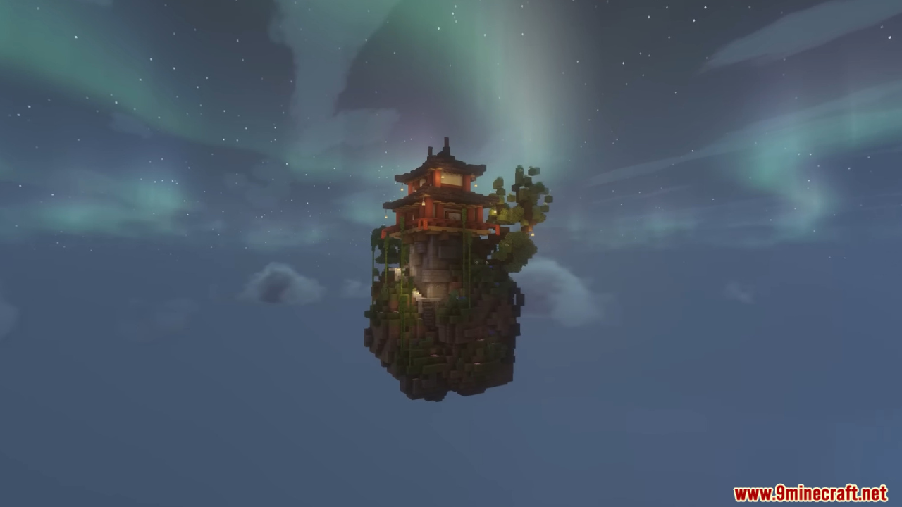 Chinese Flying Tower Mod (1.21.1, 1.20.1) - Floating Island 8